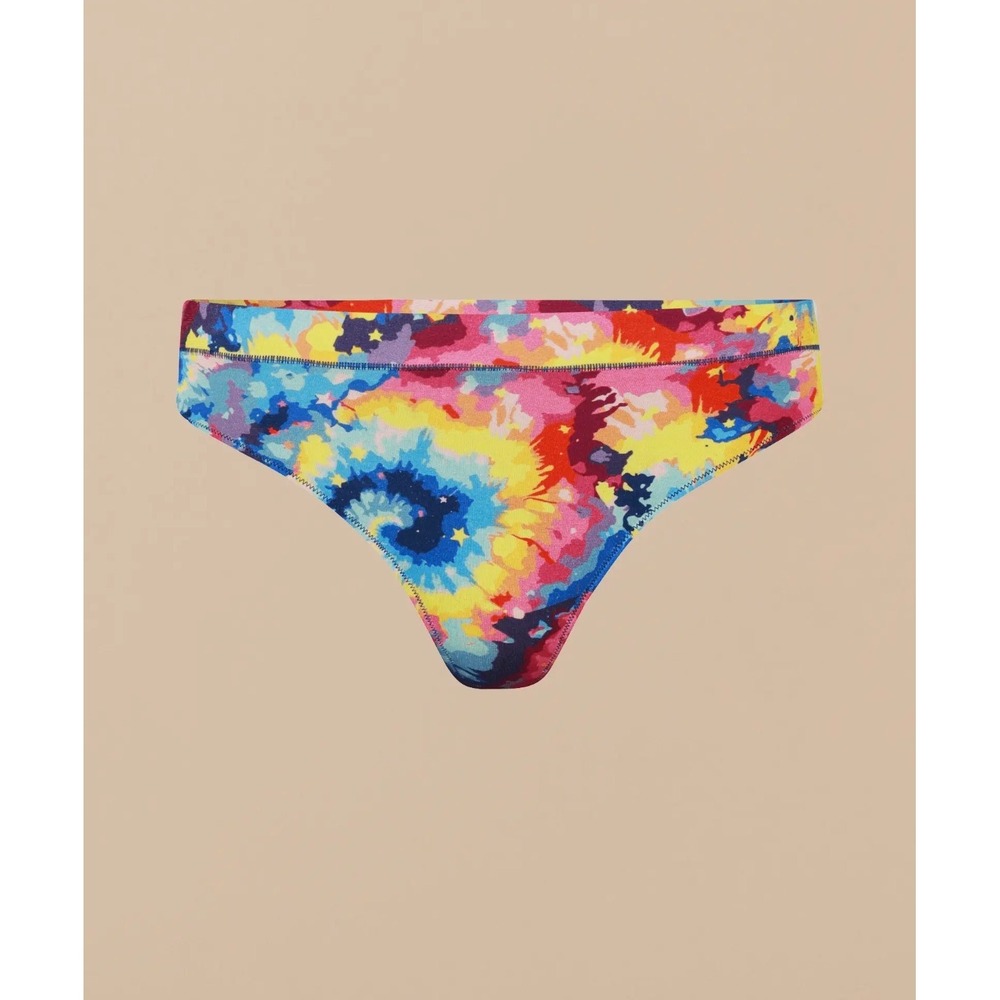 MeUndies Womens Thong Underwear M Galaxy Tie Dye Star Print MicroModal W110